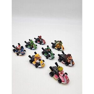 2023 TOMY Nintendo Complete Set Of 8 Mario Kart Pull Back Racers